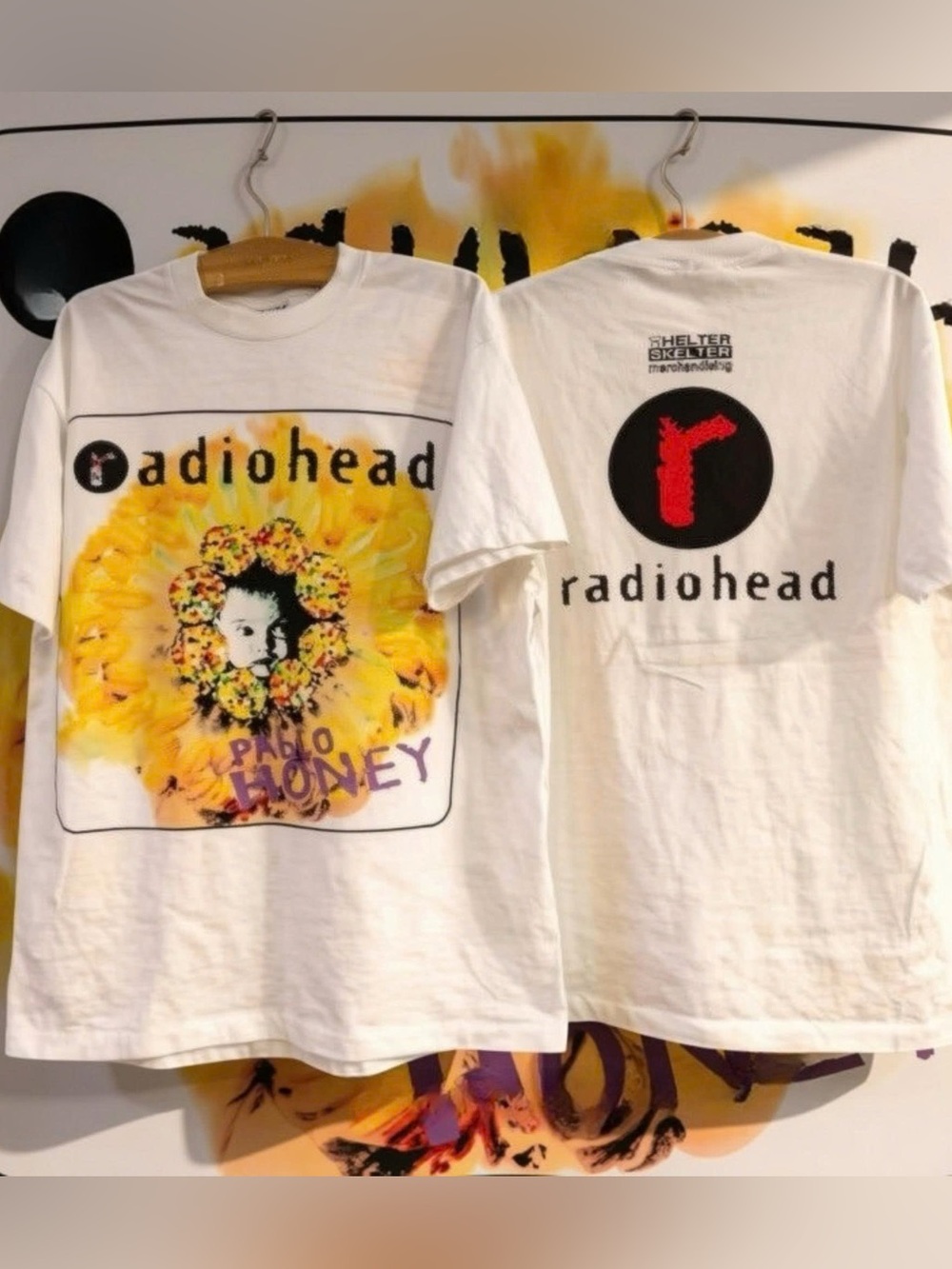 Radiohead Pablo Honey T-shirt, Vintage Rock Band Music Graphic Tee